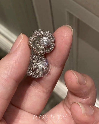 CAMELLIA FLOWER EARRINGS