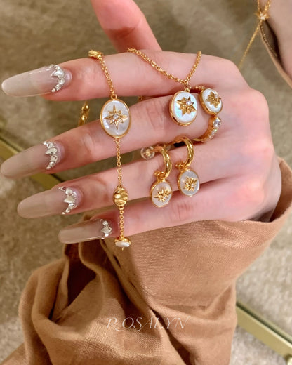 STARLIT SHELL RING