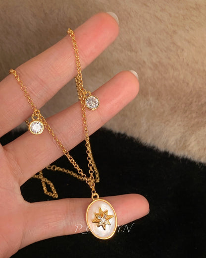 STARLIT SHELL NECKLACE