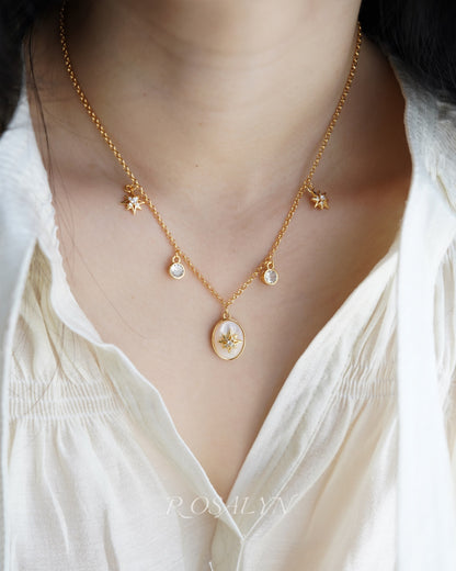 STARLIT SHELL NECKLACE