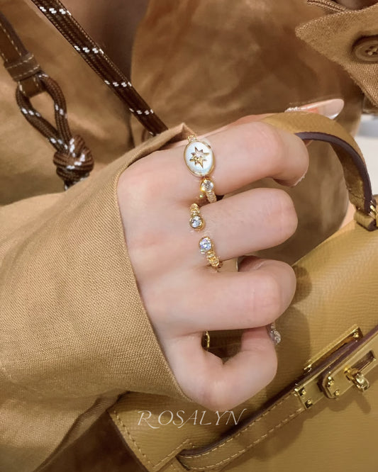 STARLIT SHELL RING