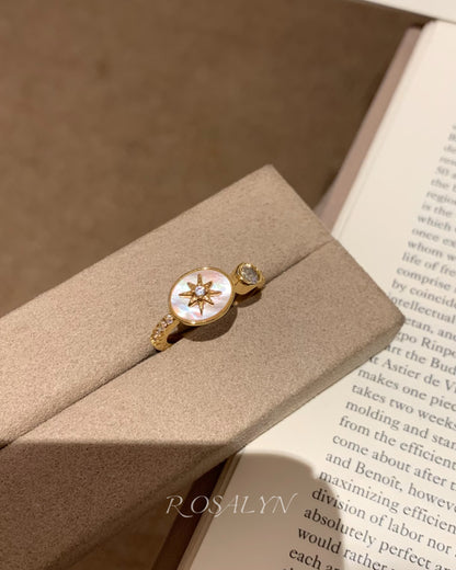 STARLIT SHELL RING