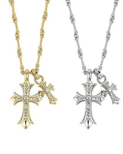 CROSS DIAMOND NECKLACE