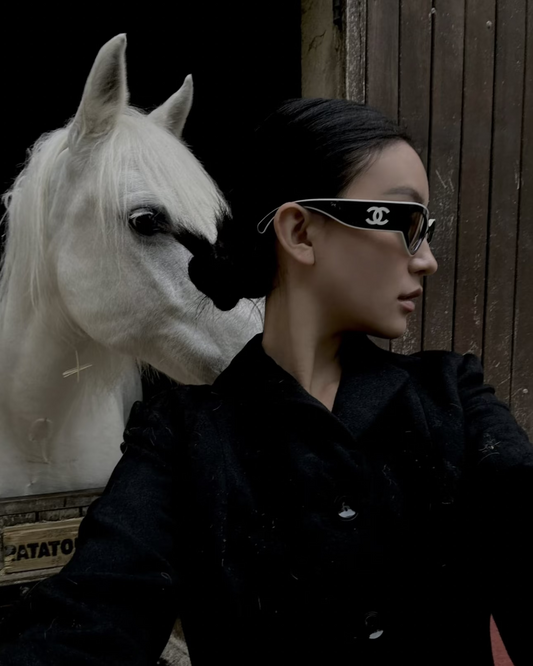 PANDA CAT EYE SUNGLASSES