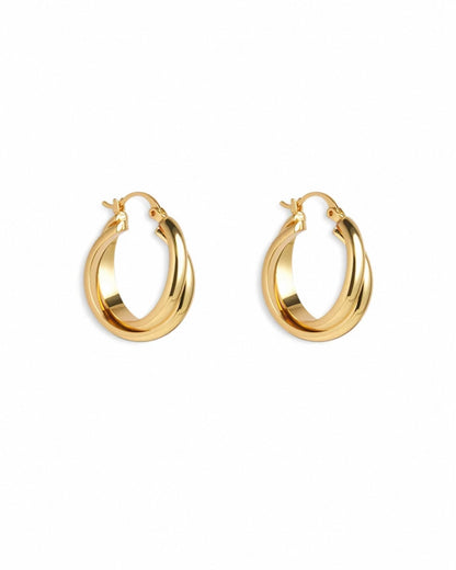 DOUBLE-RINGED EARRINGS