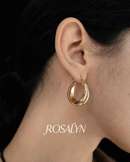 DOUBLE-RINGED EARRINGS