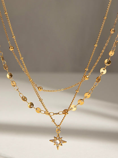 THREE-LAYER NECKLACE