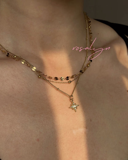 THREE-LAYER NECKLACE