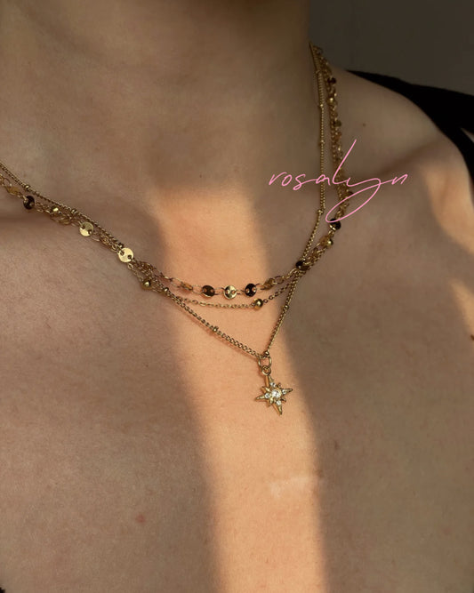 THREE-LAYER NECKLACE