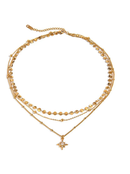 THREE-LAYER NECKLACE