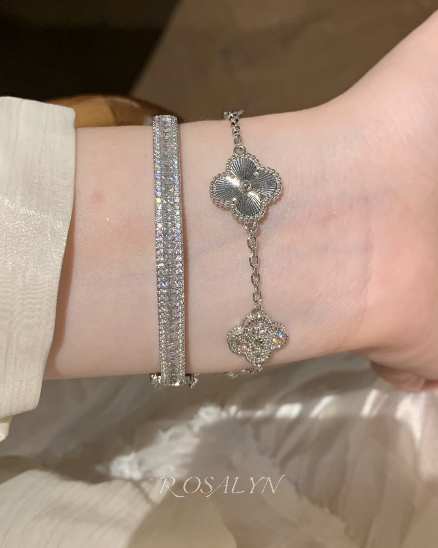 FULL SKY STAR  SQUARE ZIRCON BRACELET