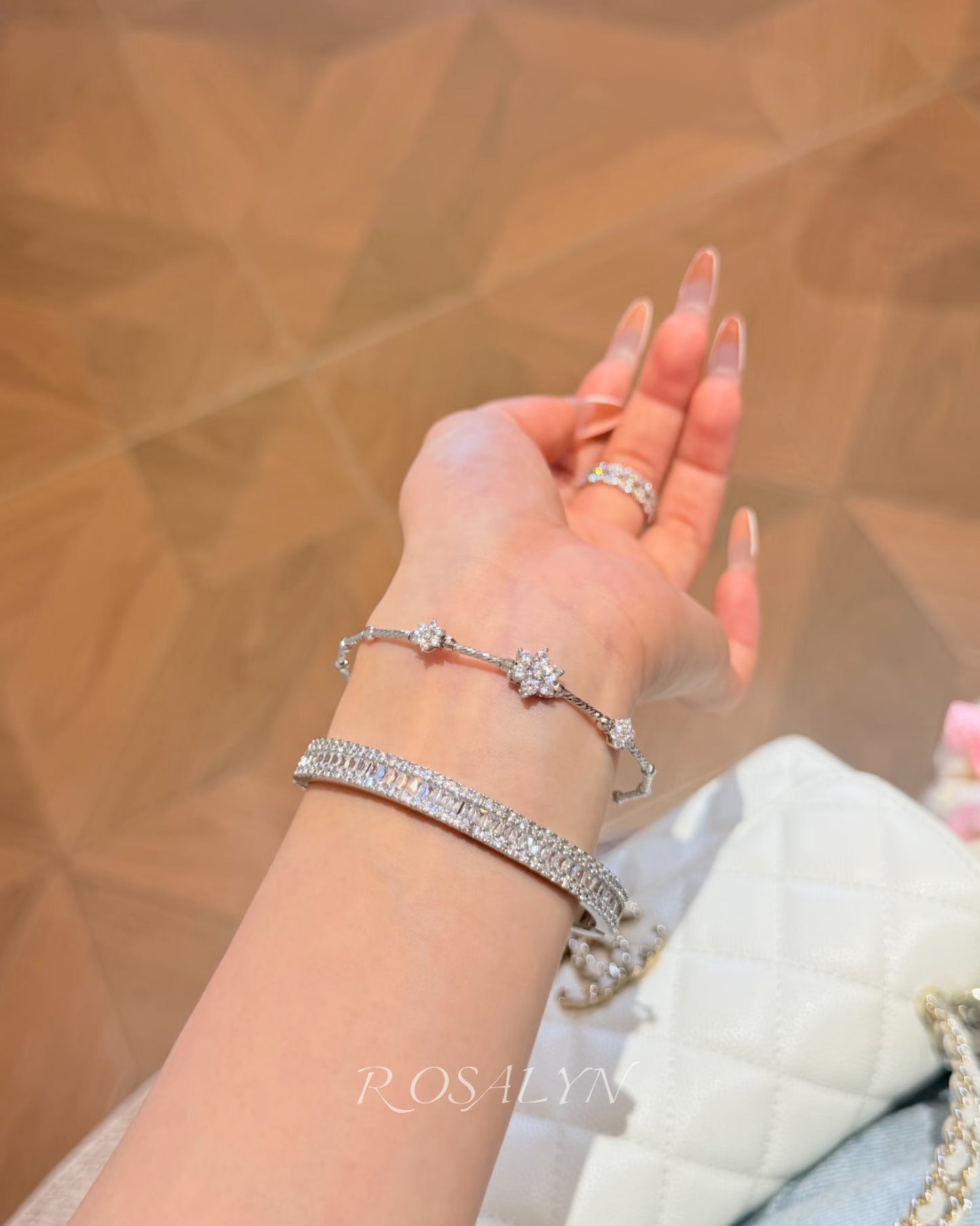 FULL SKY STAR  SQUARE ZIRCON BRACELET