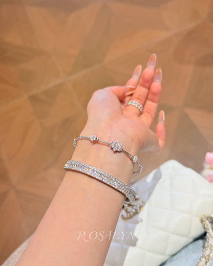 FULL SKY STAR  SQUARE ZIRCON BRACELET