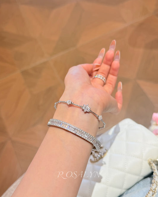 FULL SKY STAR  SQUARE ZIRCON BRACELET