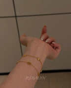 9 FLOWER TRIUMPHAL ARCH NECKLACE AND BRACELET