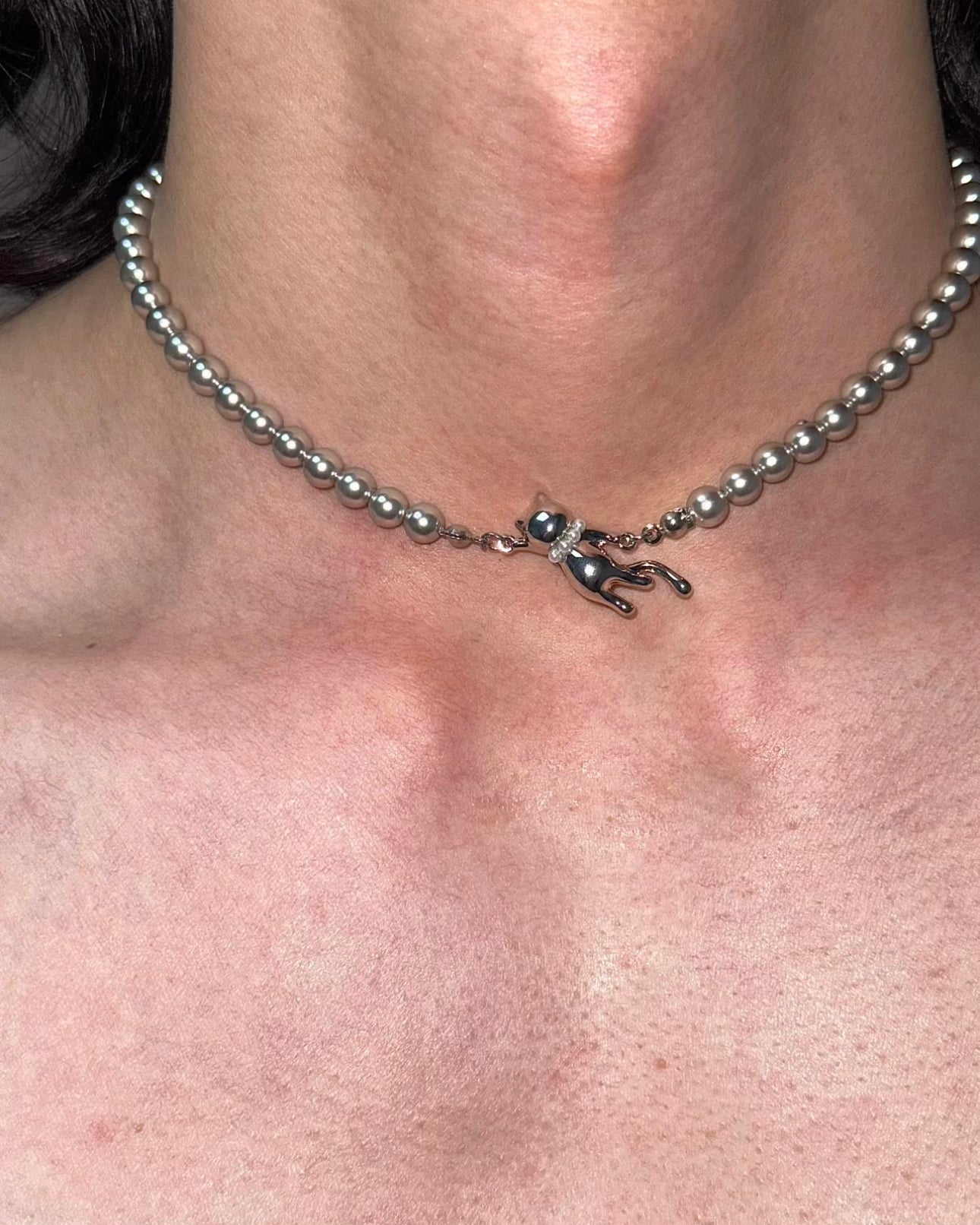 CAT PEARL NECKLACE
