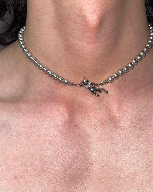 CAT PEARL NECKLACE