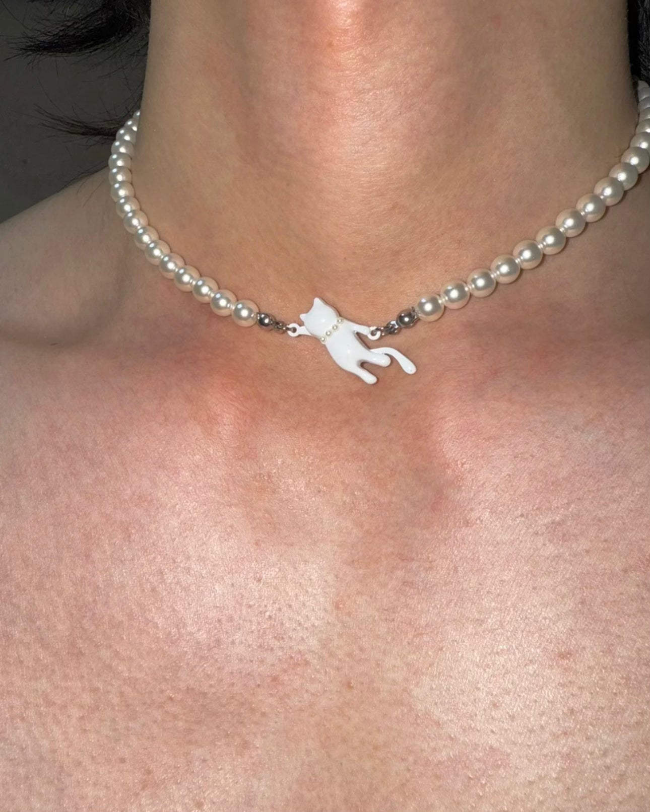 CAT PEARL NECKLACE