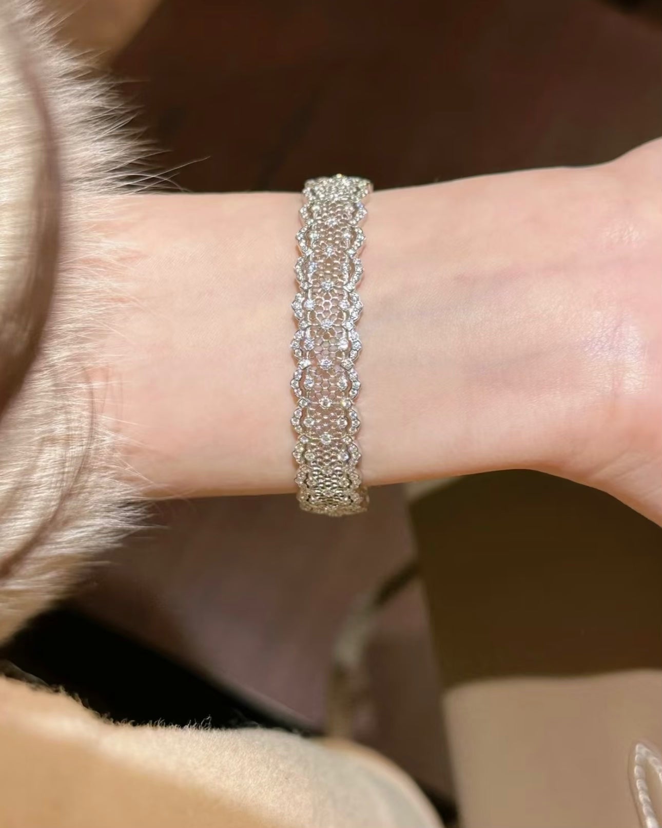 PURE SILVER LACE BRACELET