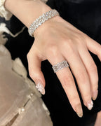 PURE SILVER LACE RING