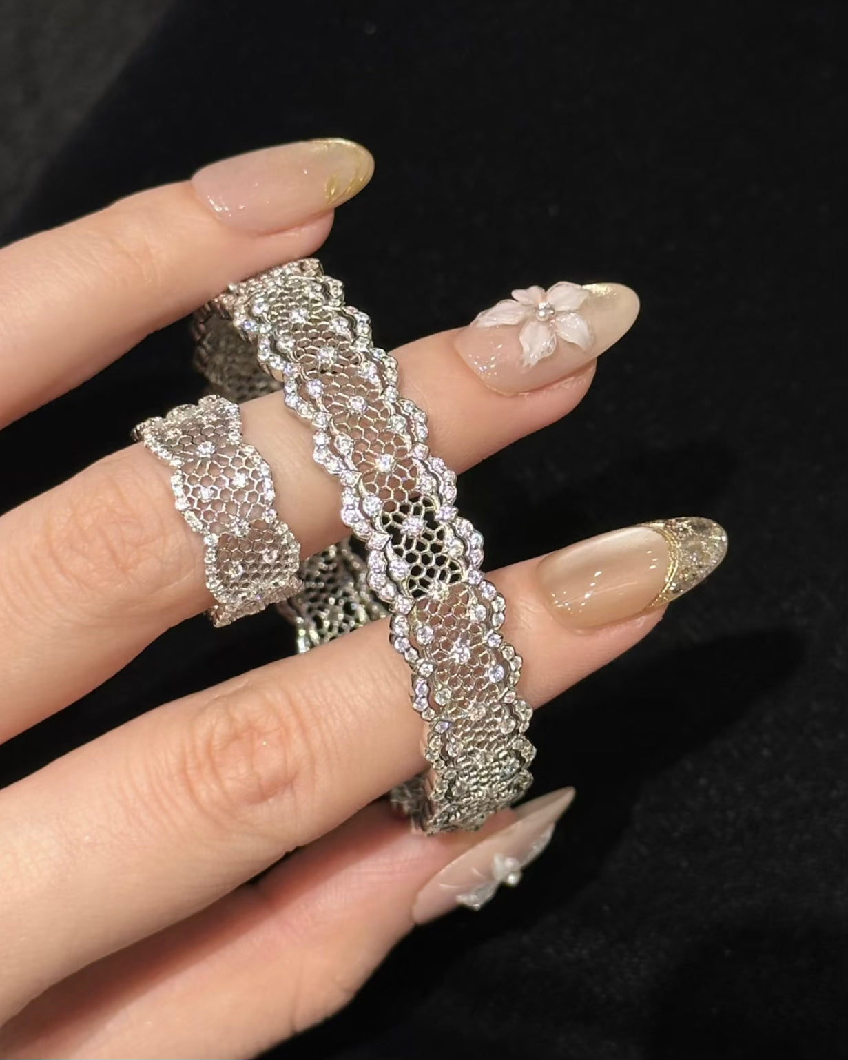 PURE SILVER LACE BRACELET