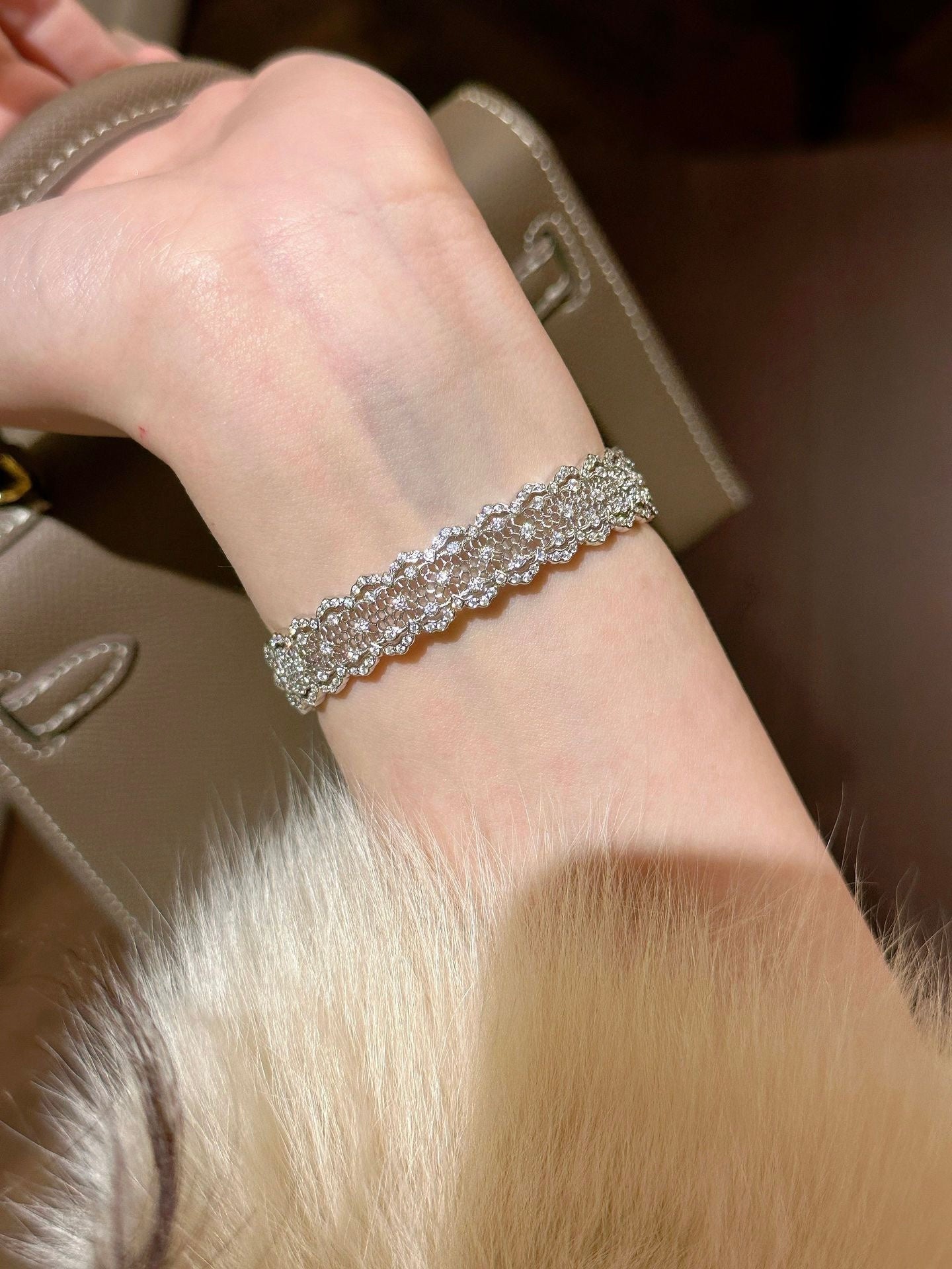 PURE SILVER LACE BRACELET