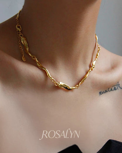 GOLD BRANCH NECKLACE