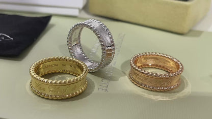 SIGNED RING AND BEAD RING